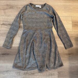 3/27$ Girls plaid long sleeve a-line dress size XL (14)